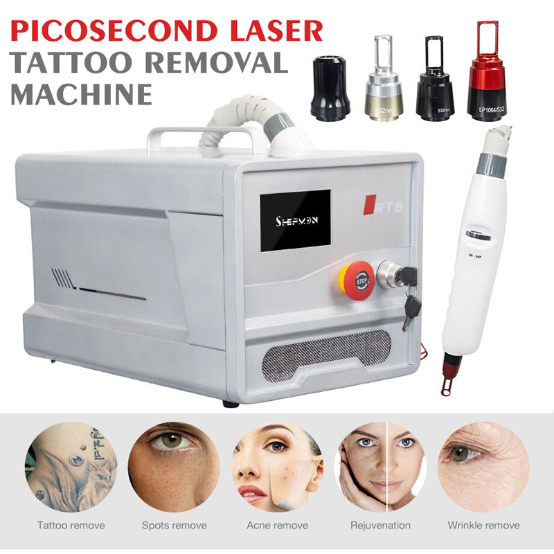 Picosecond Laser Tattoo Removal Machine freckle Pigment Removal Pico Carbon Peel Skin Rejuvenation