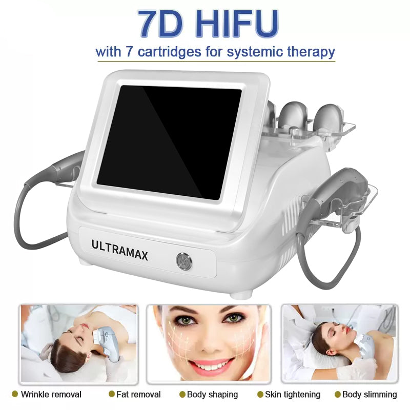 Ultrasound 7D HIFU Machine Facial Tightening Skin Lifting Body Slimming Wrinkle Removal Loss Weight