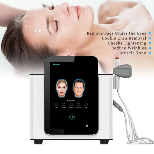 Facial RF Magnetic EFFFace7 PE EMS/RF/ EMT Skin Tightening Lifting Double Chin Removal Machine