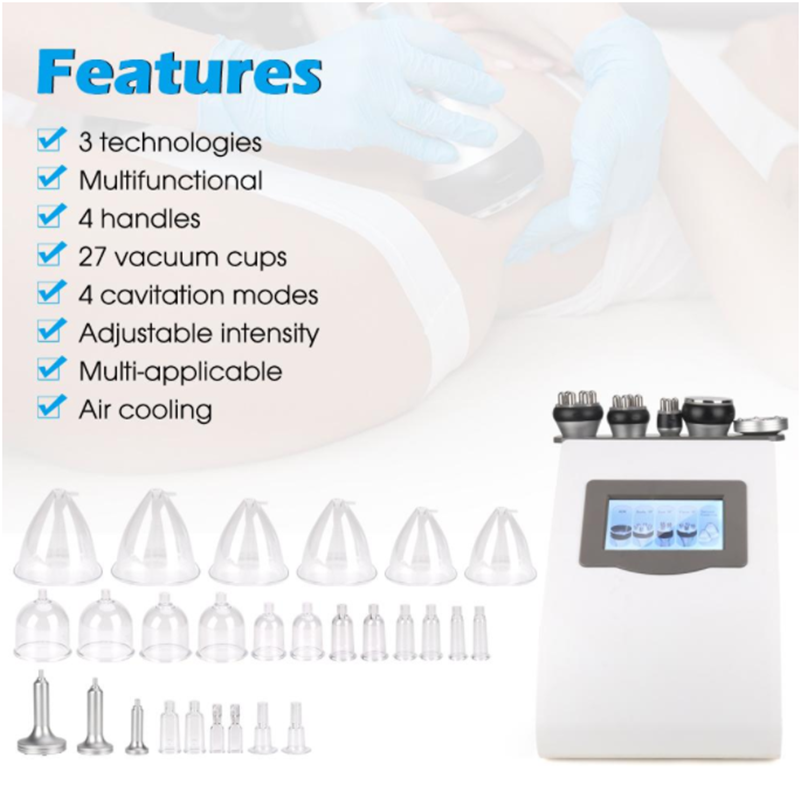 Multifunction Cavitation RF Body Slimming Breast Enlargement Butt Vacuum Buttocks Lift Machine