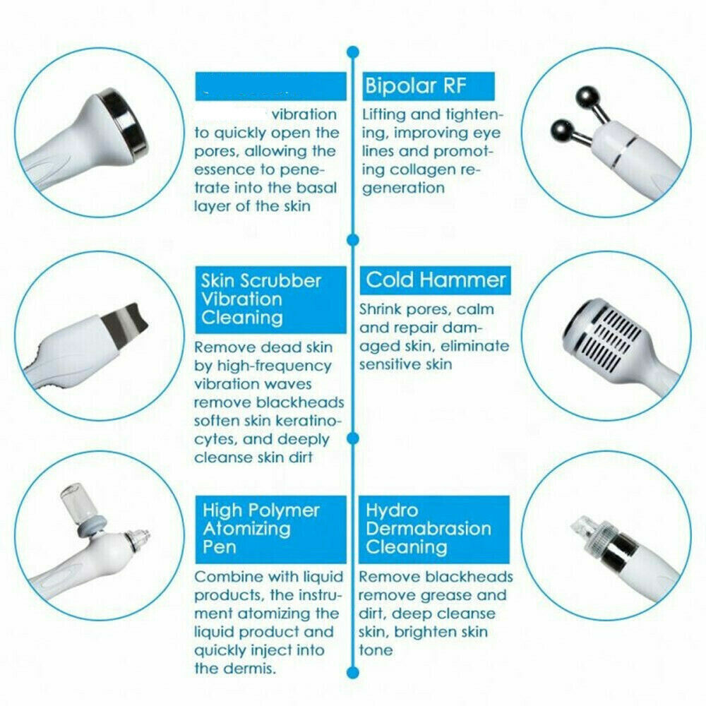 Facial Water Dermabrasion Machine Hydro Hydra Face Skin Tightening Spa Cleaning