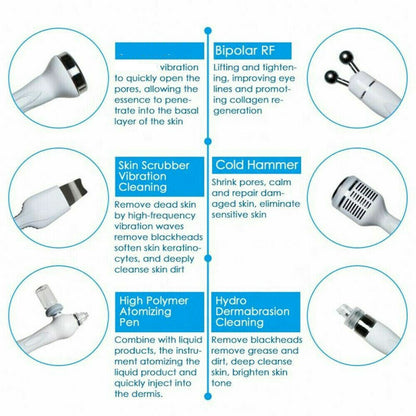Facial Water Dermabrasion Machine Hydro Hydra Face Skin Tightening Spa Cleaning