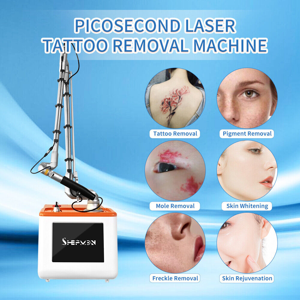 Picosecond Tattoo Removal Laser Picosure Skin Rejuvenation Freckles Mole Pigment Therapy  Machine