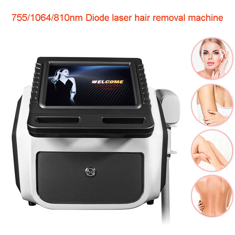 1064/755/810nm Painless Diode Laser Hair Removal Machine Skin Rejuvenation Spa