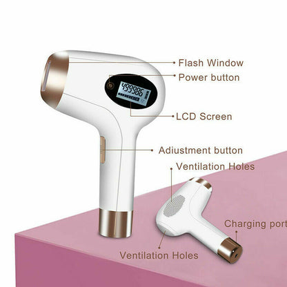 Handheld IPL Hair Removal Laser Machine Permanent Body Epilator Painless Device