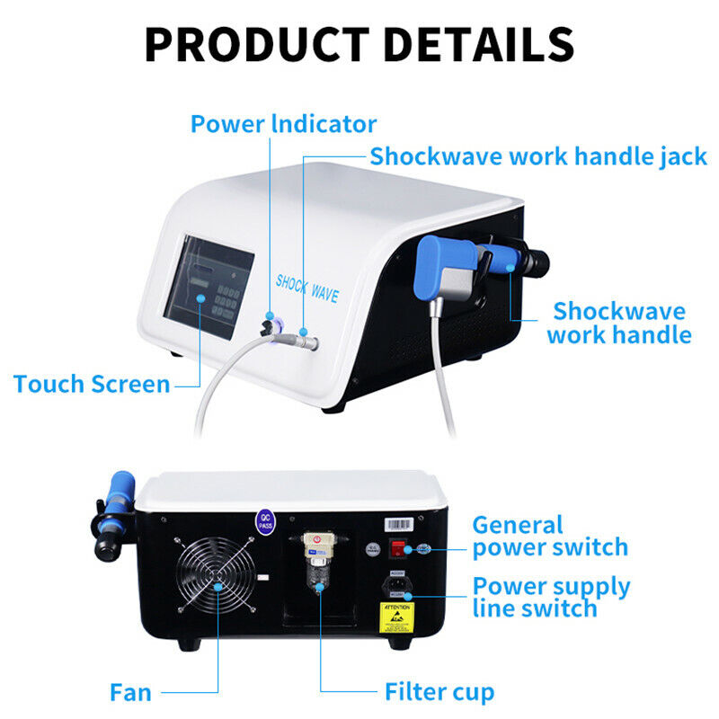 Pneumatic ED Shockwave Therapy Machine Erectile Dysfunction Treatment Loss Weight Pain Relief Massage