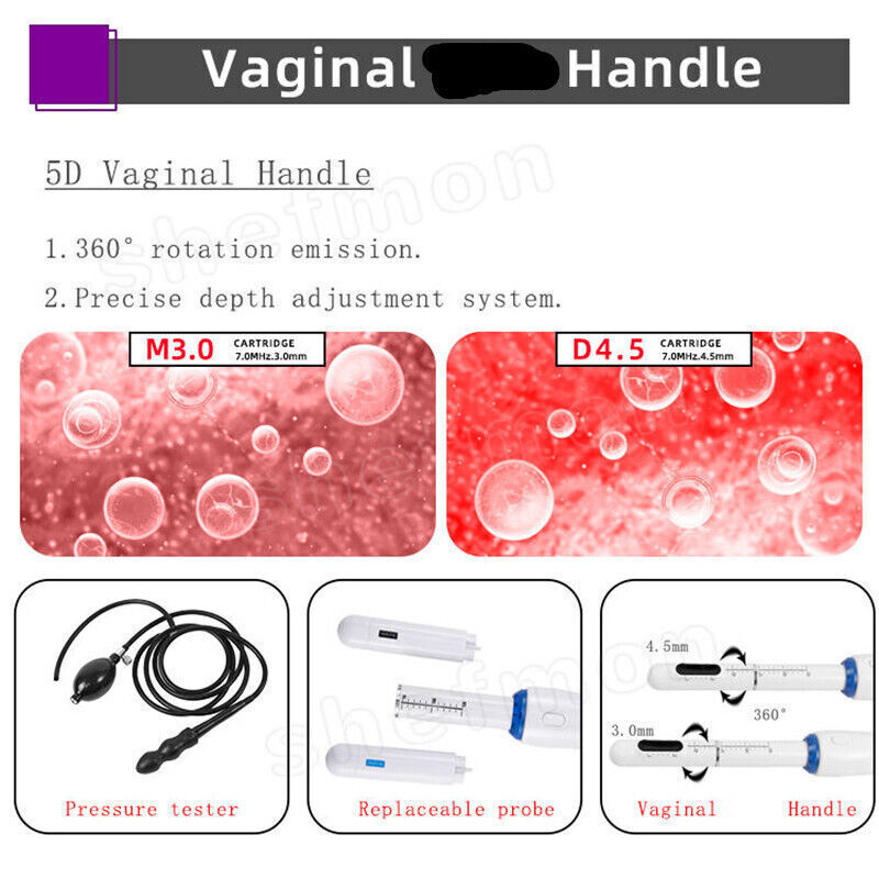 Ultrasound Vaginal HIFU High Intensity Focused Viginal Tightening Rejuvenation Machine