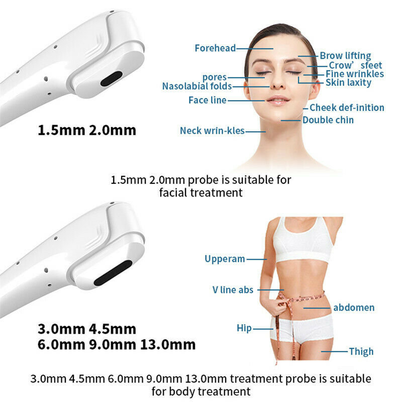 7D HIFU Ultrasound Machine Skin Tightening Wrinkle Removal Anti-Aging Face Body