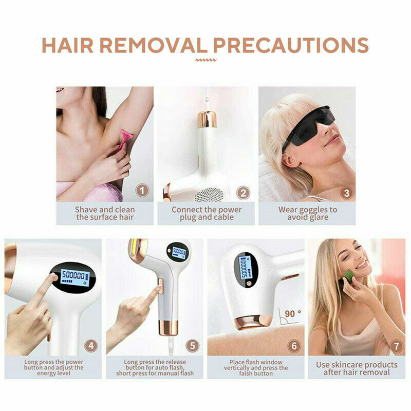 Handheld IPL Hair Removal Laser Machine Permanent Body Epilator Painless Device