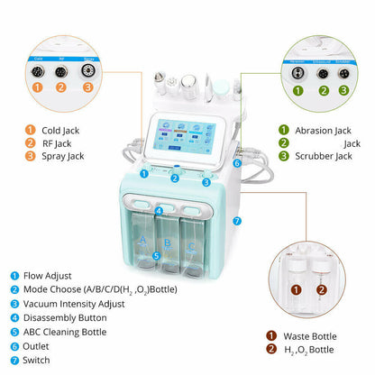 Water Hydro Dermabrasion Machine  Clean Facial Skin Cleansing Hydra Face Spa