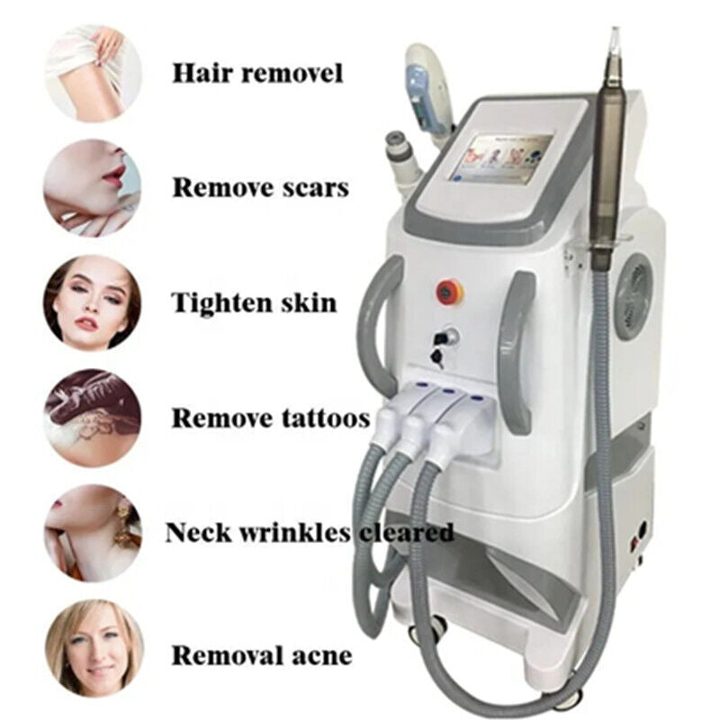 3IN1 OPT/IPL Laser Hair Removal Tattoo Removal RF Skin Rejuvenation Whitening Machine