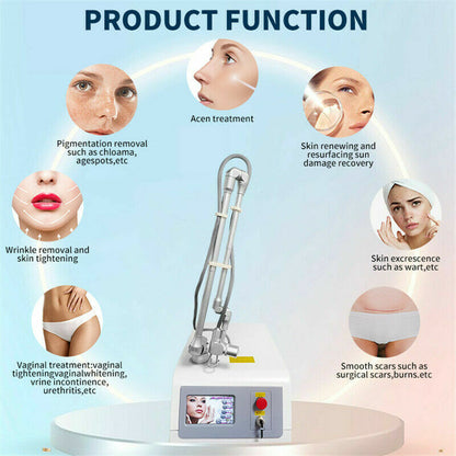 Professional Fractional CO2 Laser Machine 10600nm Skin Resurfacing Mole Removal Tightening Vaginal Stretch Mark Acne Scar Treatment Equipment