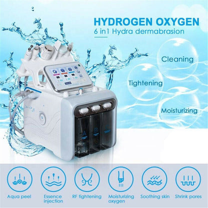 6 in1 Hydra Machine Facial Water Dermabrasion Deep Cleansing Face Hydro Spa Skin