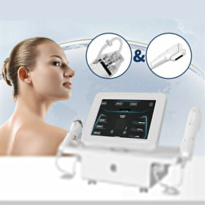 2IN1 Hifu 7D RF Fractional Microneedle Skin Tightening Anti Wrinkle Stretch Marks Removal Machine