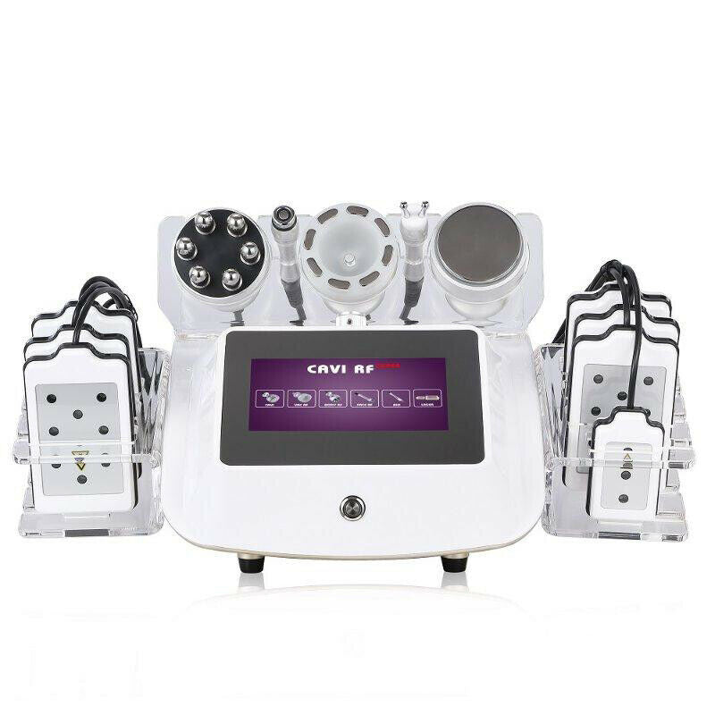 6IN1 40K Cavitation Lipo Laser Facial RF Loss Weight Body Slimming Skin Lifting Machine