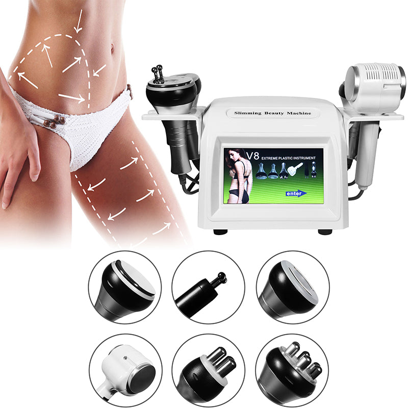 6IN1 Cavitation Vacuum RF Radio Frequency Ultrasonic Body Slimming Cellulite Reduce Machine