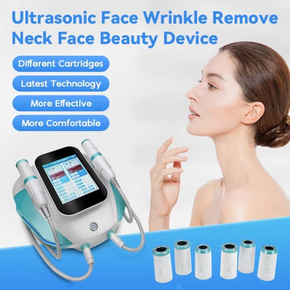 2in1 Ultra Hifu Facial Lifting Winkle Removal Machine Vmax RF Anti Aging Body Shaping