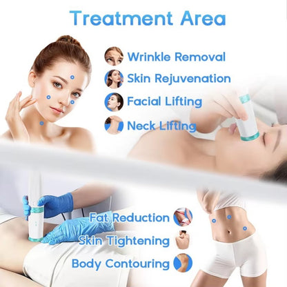 2in1 Ultra Hifu Facial Lifting Winkle Removal Machine Vmax RF Anti Aging Body Shaping