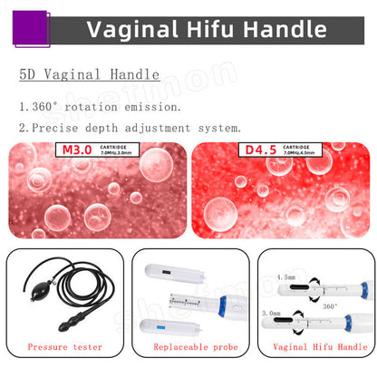 Ultrasound 7D HIFU Facial Lifting Vaginal Hifu Tightening Wrinkle Removal Machine