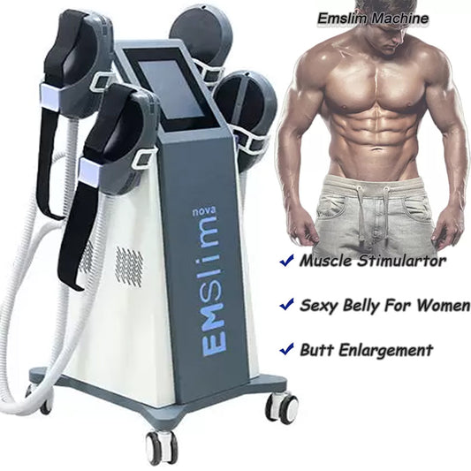 Body Electromagnetic EMS Muscle Building Sculpting Machine RF Loss Weight Fat Burner