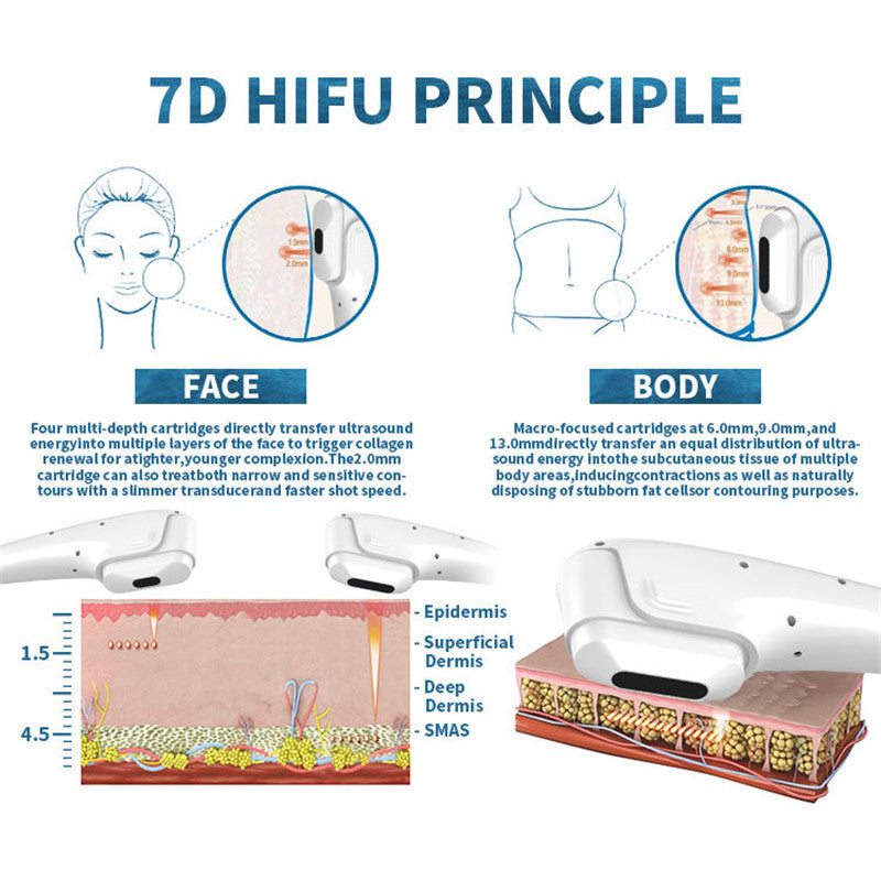 7d Hifu +Vaginal +VMAX + RF Fractional Microneedle Machine  Skin Tightening Face Lifting