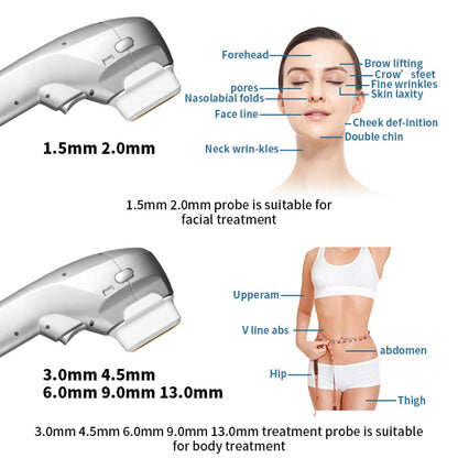 7D Hifu Wrinkle Removal Body Slimming Machine Eye Face Lifting Skin Care Rejuvenation