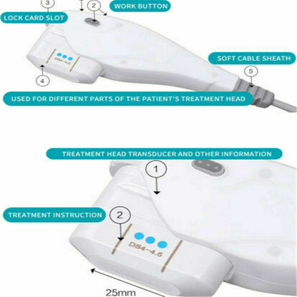 High Intensity Focused HIFU Facial Lifting Shaping Skin Tightening Machine Wrinkle Removal