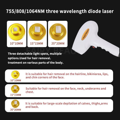 Painless Diode Laser Hair Removal 808/755/1064nm Machine Skin Rejuevantion Summer Hot Beauty