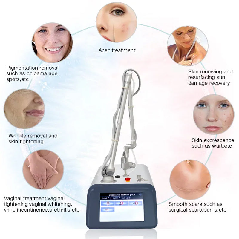 CO2 Fractional Laser Machine Skin Rejuvenation Acne Treatment Fractional co2 Laser For Stretch Marks Scar Removal Device