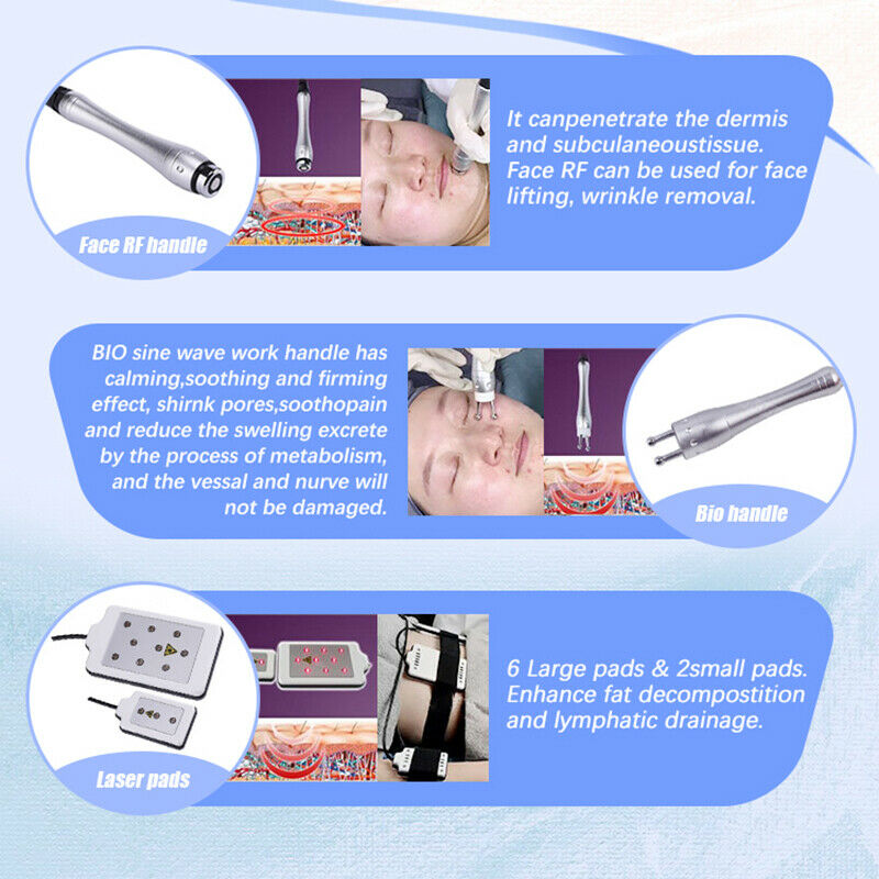 6IN1 40K Cavitation Lipo Laser Facial RF Loss Weight Body Slimming Skin Lifting Machine