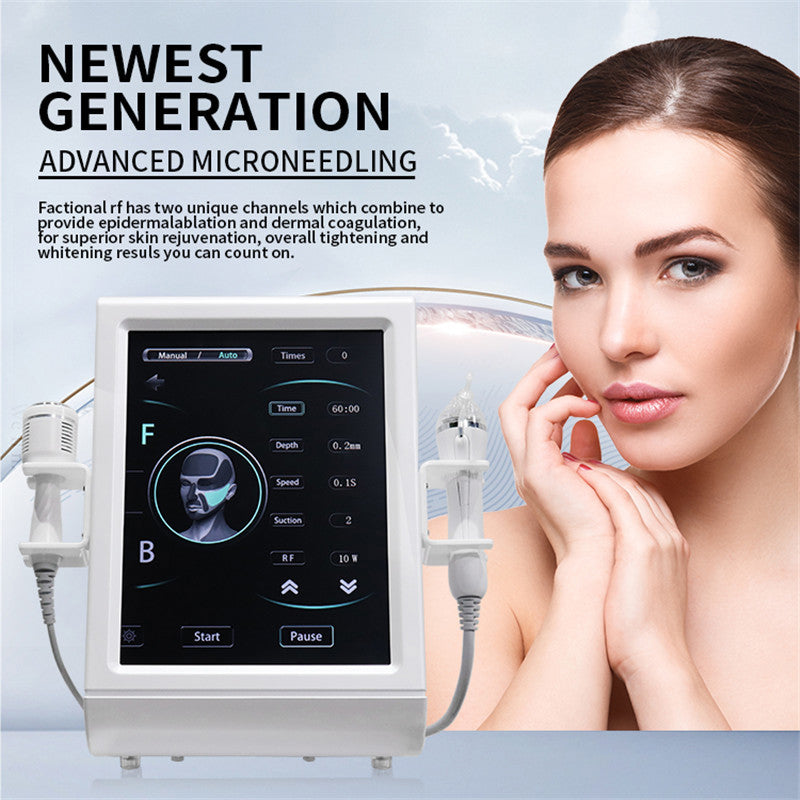 Microneedle RF Fractional Machine Facial Anti Wrinkle Lifting Scars Stretch Marks Removal Collagen Remodeling