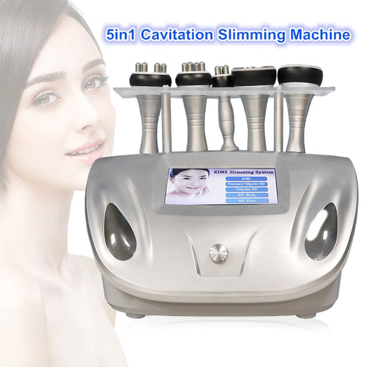 5 in 1 Ultrasonic Vacuum Cavitation System Body Slimming Shaping RF Skin Lifting Tightening Machine