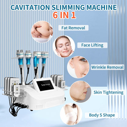 40K Cavitation Radio Frequency RF Body Slimming Machine Fat Reduce Face Lift