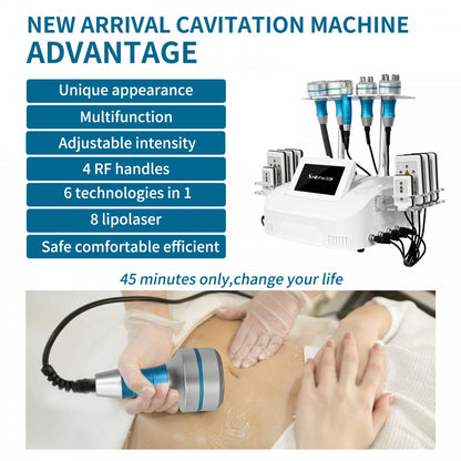 40K Cavitation Radio Frequency RF Body Slimming Machine Fat Reduce Face Lift