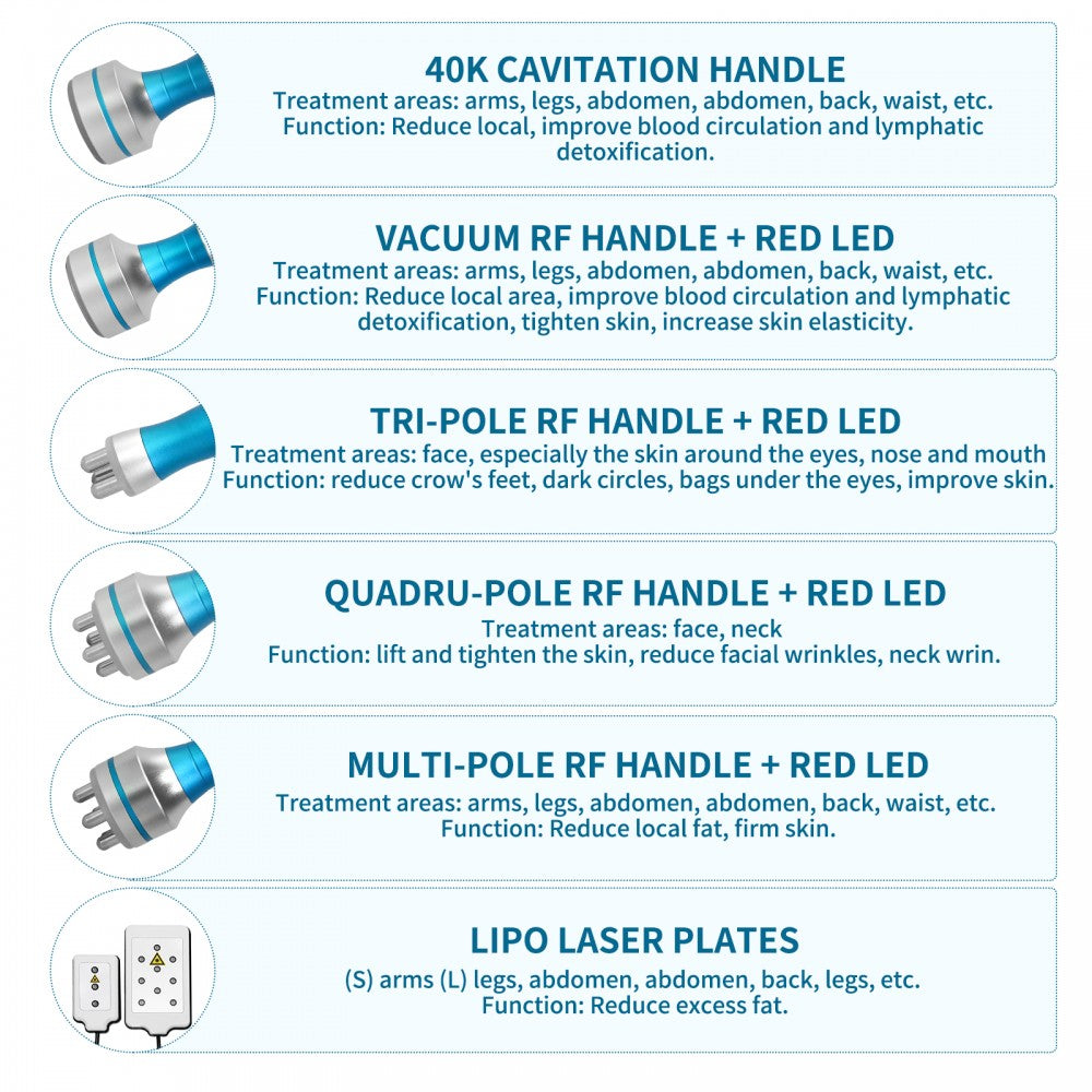 40K Cavitation Radio Frequency RF Body Slimming Machine Fat Reduce Face Lift