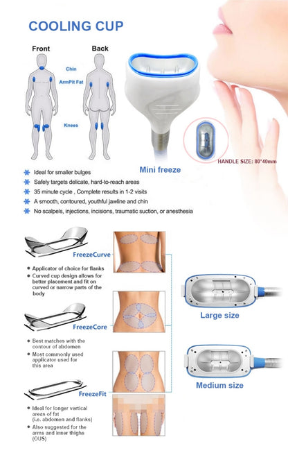 Cryolipolisis Weight Loss Cavitation RF 360° Cryolipolysis Fat Freeze Machine