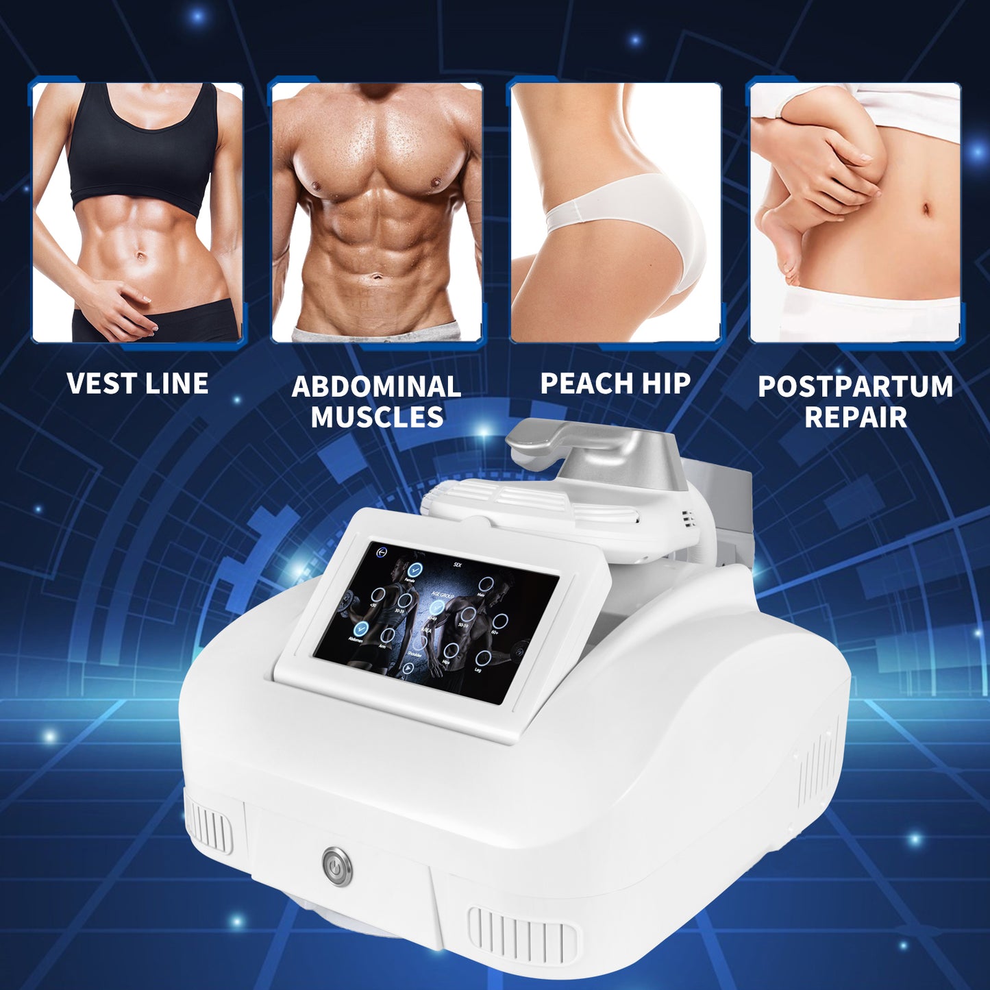 Ems Tesla Body Sculpting Shaping Machine Muscle Beauty Massager Cellulite Removal Summer Hot