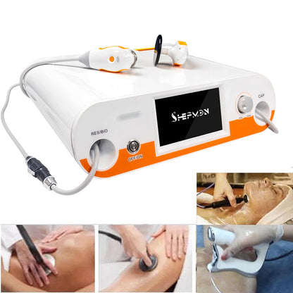 448K Body Tecar RET CET Diathermy Monopolar RF Skin Lifting Loss Weight Pain Relief Machine