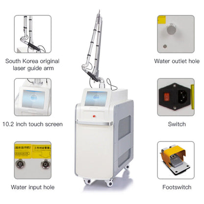 Picosecond Laser Tattoo Removal 1064nm 755nm 532nm Pico Laser Skin Rejuvenation Spot Pigmentation Remove Machine