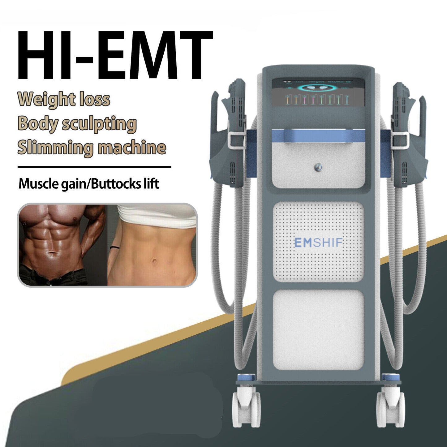 2/4 Handles RF Body Slimming Sculpting Muscle Building Fat Loss Machine