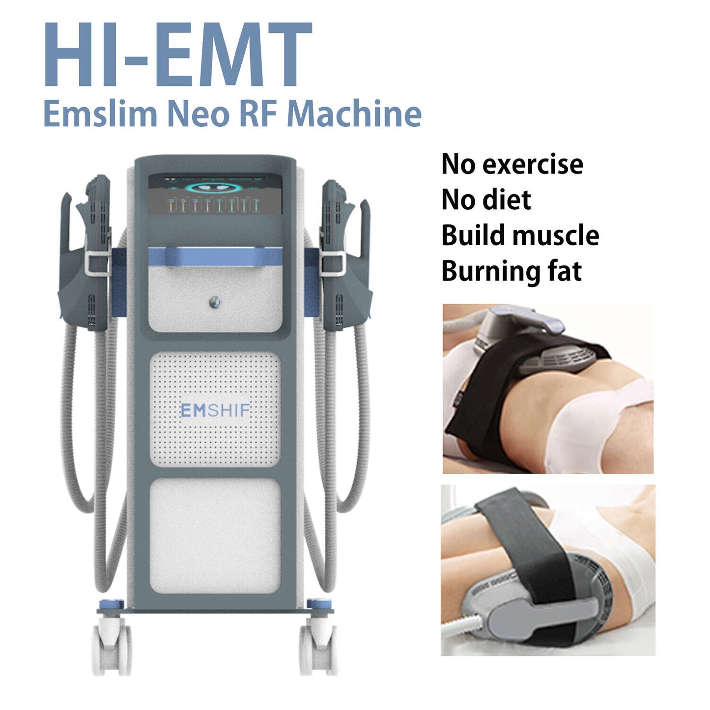 2/4 Handles RF Body Slimming Sculpting Muscle Building Fat Loss Machine