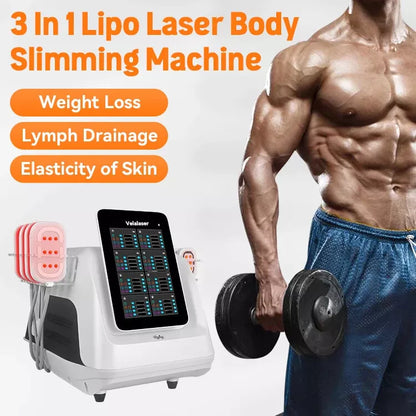 3IN1 Body Sculpting RF+EMS+ Lipo Laser Red Light Loss Weight SKin Lifting Machine