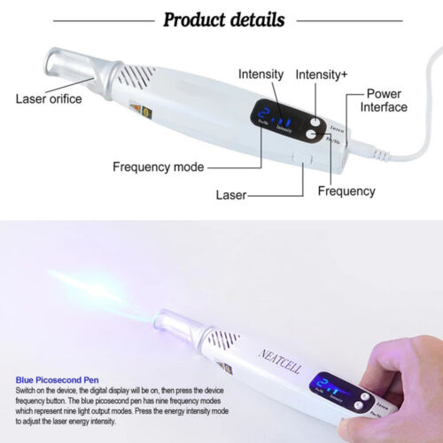 Picosecond Laser Pen Blue Light Scar Spot Freckle Mole Tattoo Pigment Removal