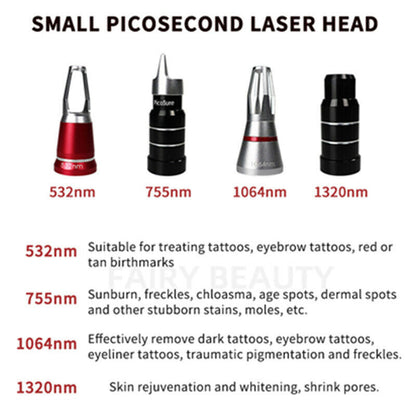 Picosecond Tattoo Removal Skin Rejuvenation Salon Q Switch Pico Laser Machine