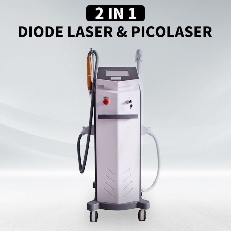 808nm Diode Laser Hair Removal Machine Skin Rejuevantion ND YAG LASER Tattoo Removal