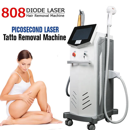 808nm Diode Laser Hair Removal Machine Skin Rejuevantion ND YAG LASER Tattoo Removal