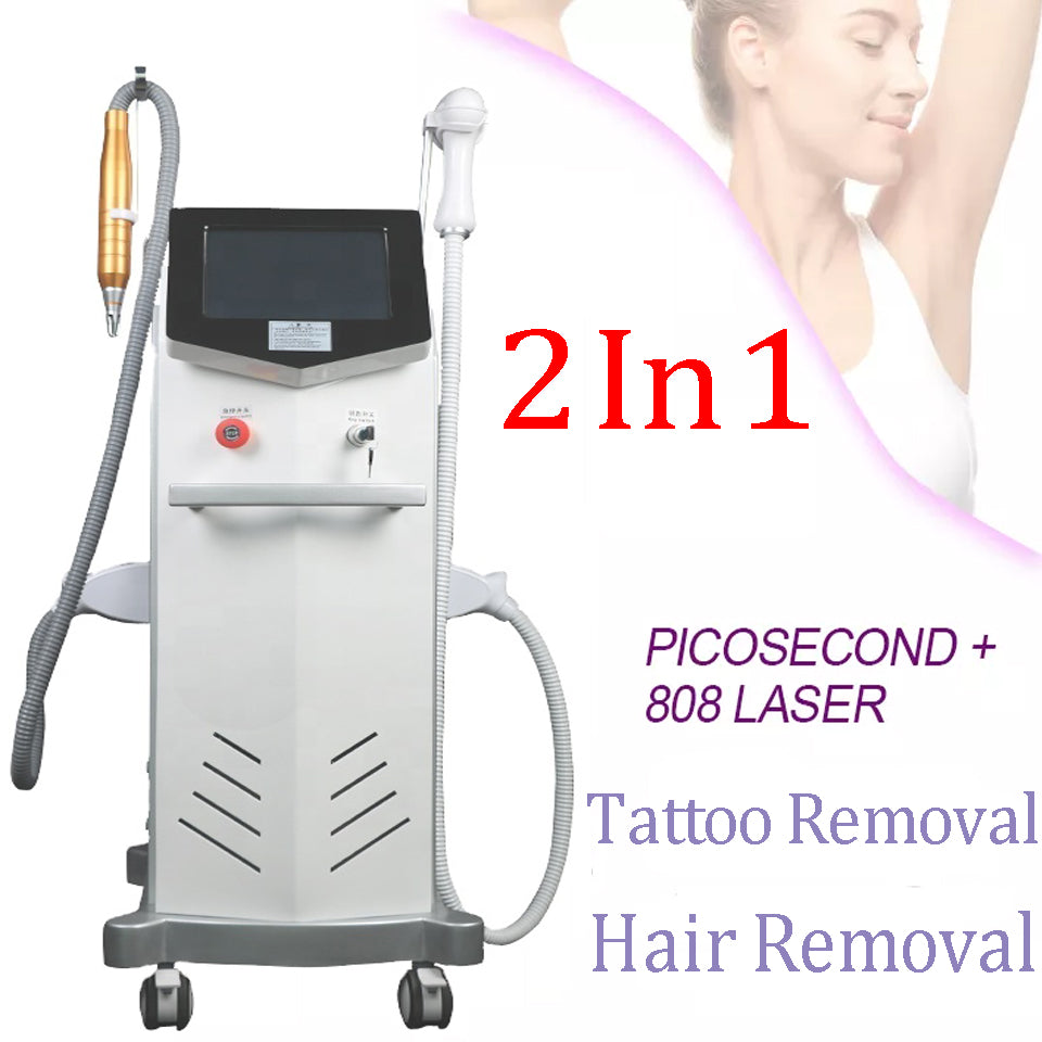 808nm Diode Laser Hair Removal Machine Skin Rejuevantion ND YAG LASER Tattoo Removal