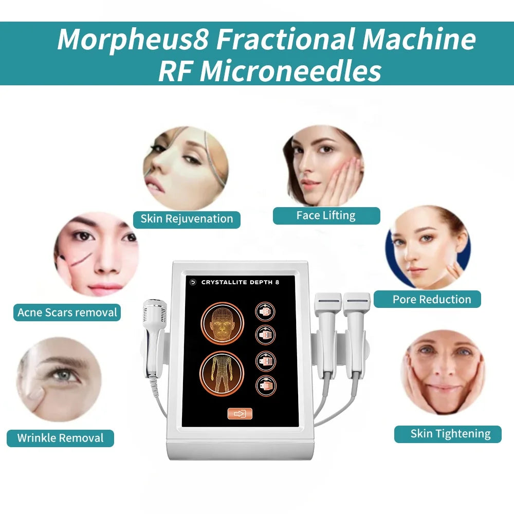 Facial Microneedle Morpheus RF Machine M8 Skin Tightening LIfting Wrinkle Scar Removal